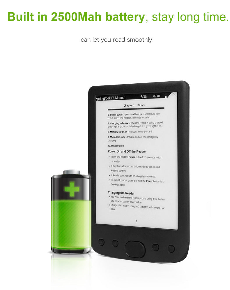 Electronic Paper Book Reader Ink Screen E-book