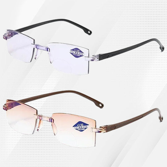 BUY 2 GET EXTRA 20% OFF-Sapphire high hardness anti blue light intelligent dual focus reading glasses