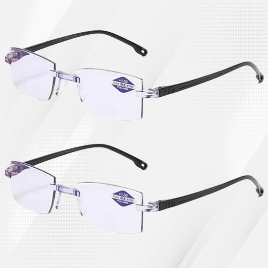 BUY 2 GET EXTRA 20% OFF-Sapphire high hardness anti blue light intelligent dual focus reading glasses