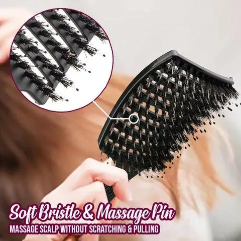 DETANGLER BRISTLE NYLON HAIRBRUSH 🔥BUY 1 GET 1 FREE LAST DAY🔥