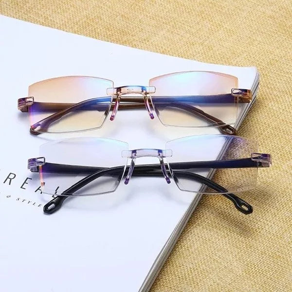 BUY 2 GET EXTRA 20% OFF-Sapphire high hardness anti blue light intelligent dual focus reading glasses