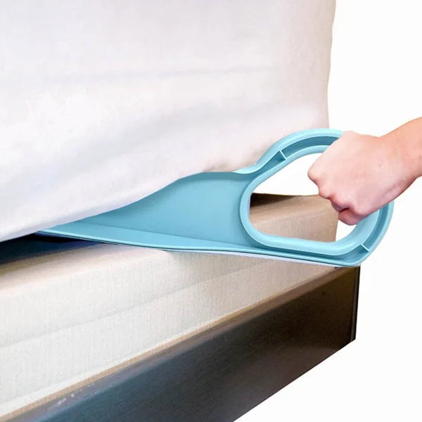 Ergonomic Mattress Wedge Elevator - Bed Making & Mattress Lifting Handy Tool Alleviate Back Pain