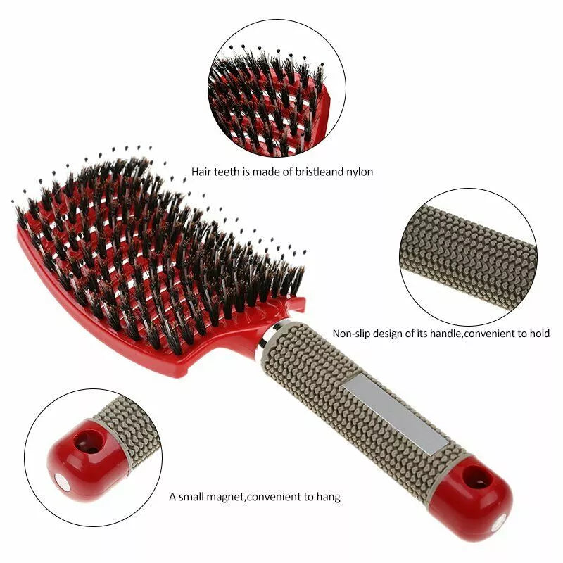 DETANGLER BRISTLE NYLON HAIRBRUSH 🔥BUY 1 GET 1 FREE LAST DAY🔥