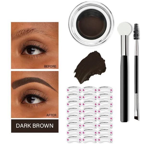 Newly Upgraded Eyebrow Stamp & Eyebrow Stencil Kit