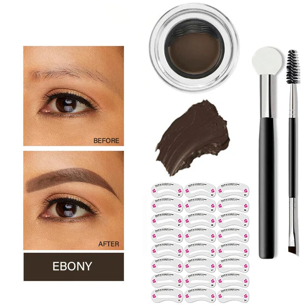 Newly Upgraded Eyebrow Stamp & Eyebrow Stencil Kit