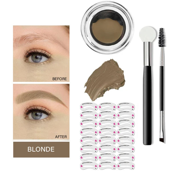 Newly Upgraded Eyebrow Stamp & Eyebrow Stencil Kit