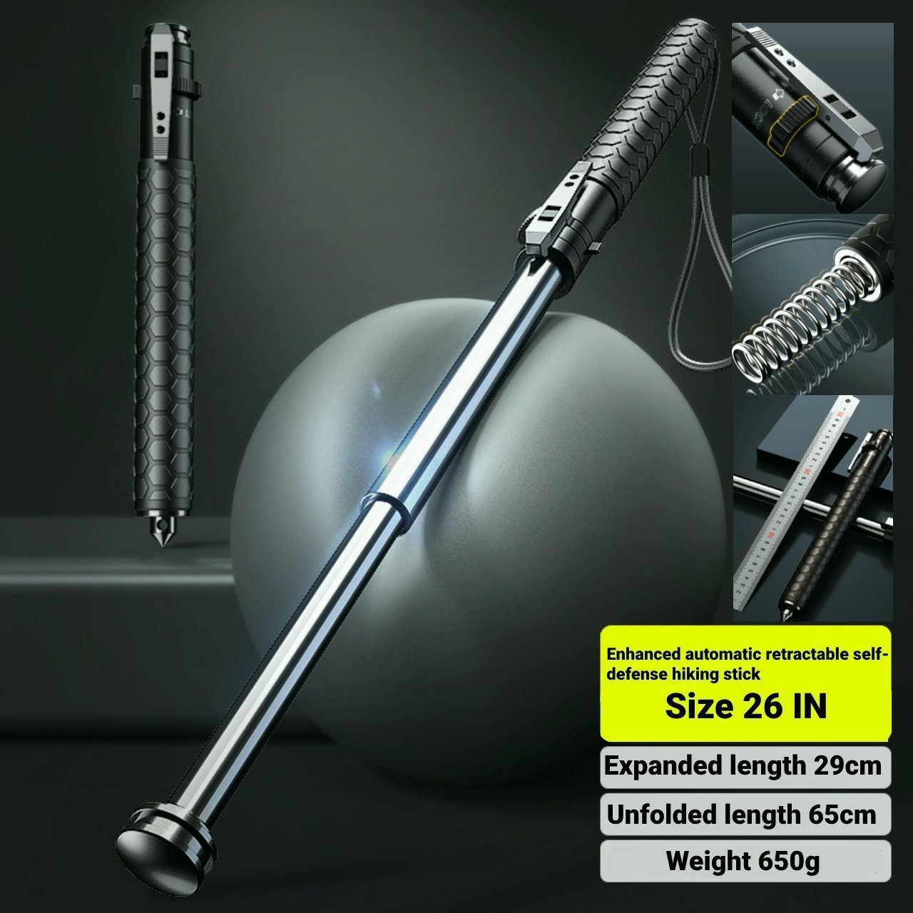 🔥LAST DAY 70% OFF-Enhanced Automatic Spring Alpenstock