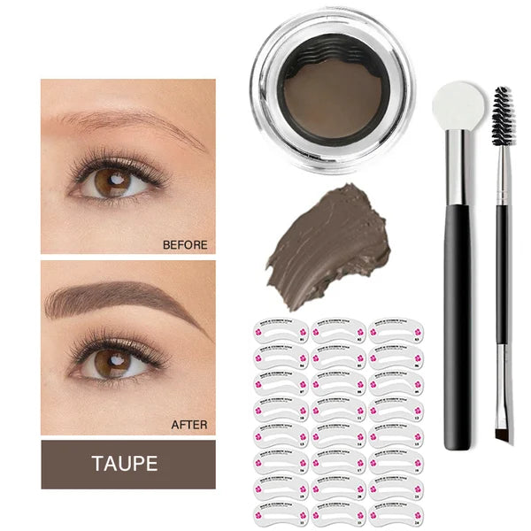 Newly Upgraded Eyebrow Stamp & Eyebrow Stencil Kit